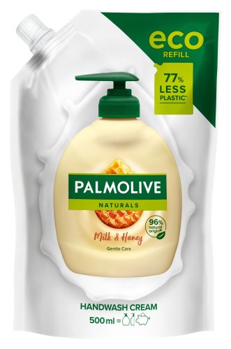 Palmolive - Naturals - Milk & Honey - Handwash Cream - Mydło do rąk w płynie - Uzupełnienie - 500 ml