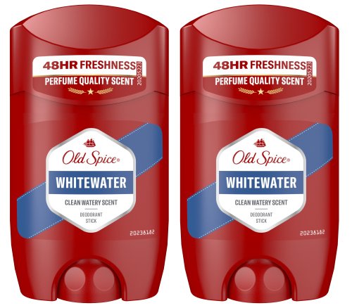 Old Spice - Deodorant Stick - Whitewater - Dezodorant w sztyfcie dla mężczyzn - 2 x 50 ml