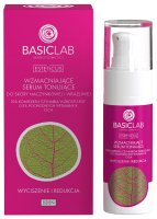 BASICLAB - ESTETICUS - Strengthening Tinted Serum - Wzmacniające serum tonujące - 10% kompleksu czynnika wzrostu EGF, 0,5% pochodnych witaminy K i CICA - Wyciszenie i Redukcja - Dzień - 30 ml 