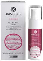 BASICLAB - ESTETICUS - Reducing Serum - Redukujące serum - 12% kwasu azelainowego, glicyryzyna i egzosomy postbiotyczne - Rozjaśnienie i Wyciszenie - Dzień/Noc - 30 ml