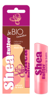 beBIO - Natural Lip Balm - Naturalny regenerujący balsam do ust - Masło Shea - 5 g