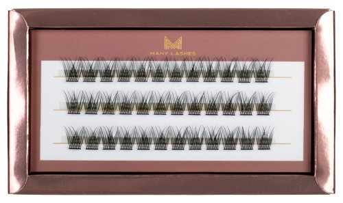Many Beauty - Many Lashes - V-Lashes Intense - Silk Eyelashes Individuals - Silk eyelash tufts - 0,07 mm - 0,07mm - CC-13mm