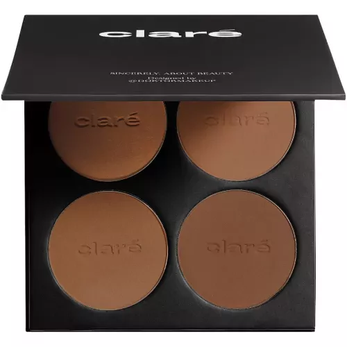 Палетка бронзеров Clare Makeup Surgery Pressed Bronzing Powder Palette, 4 оттенка — фото 2