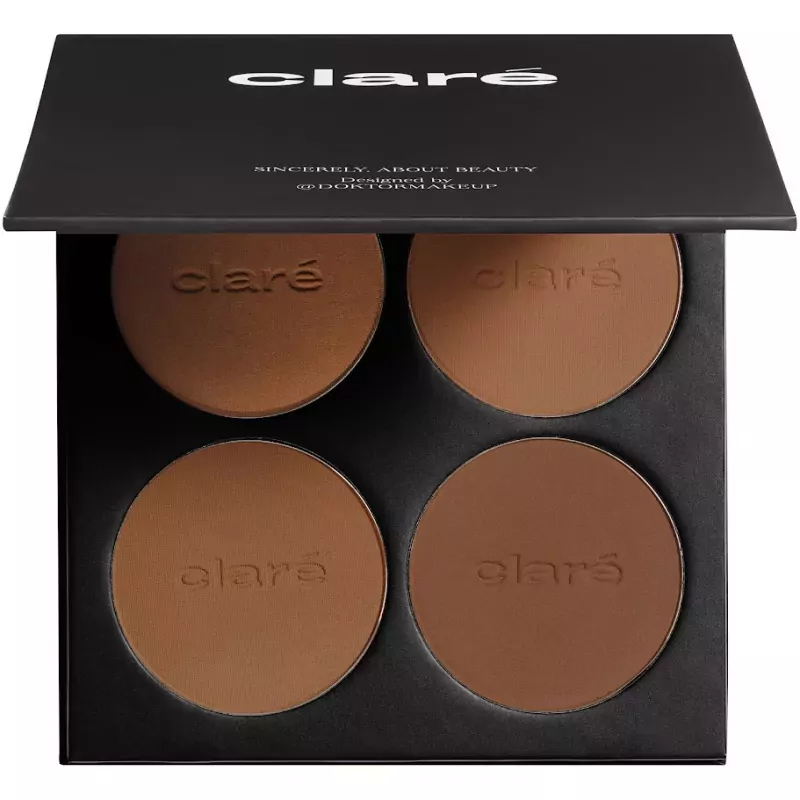 Палетка бронзеров Clare Makeup Surgery Pressed Bronzing Powder Palette, 4 оттенка