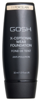 GOSH - X-CEPTIONAL WEAR FOUNDATION - Face Foundation - 30 ml - 11 PORCELAIN - 11 PORCELAIN