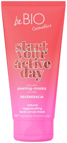 beBIO - Start Your Active Day - Natural Regenerating Body Scrub-Mask - Naturalny peeling-maska do ciała - Regeneracja - 200 ml 