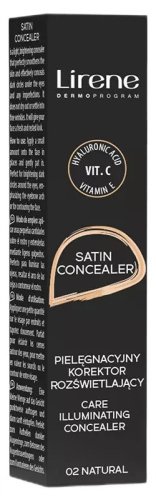 Lirene - Satin Concealer - Pielęgnacyjny korektor rozświetlający - 10 ml  - 02 Natural 