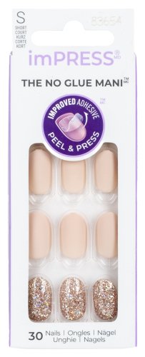 KISS - imPRESS - The No Glue Mani - Paznokcie samoprzylepne - 30 szt - S - Evanesce