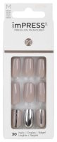 KISS - imPRESS - Press-On Manicure - Paznokcie samoprzylepne - 30 szt - M - Cloudy 