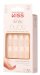 KISS - Salon Acrylic French - Nude - Sztuczne paznokcie w zestawie z klejem - 28 szt - Leilani - M - KAN07C