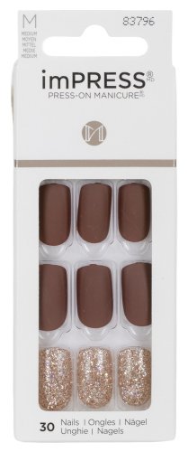 KISS - imPRESS - Press-On Manicure - Paznokcie samoprzylepne - 30 szt - M - Hero