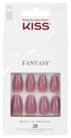 KISS - Gel Fantasy - Ready To Wear Gel - Sztuczne paznokcie w zestawie z klejem - 28 szt - M - Letter To Ur EX - 89138