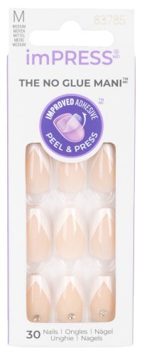 KISS - imPRESS - Press-On Manicure - Paznokcie samoprzylepne - 30 szt - M - So French