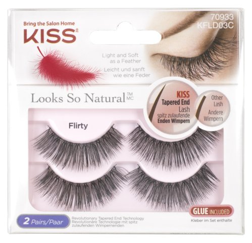 KISS - Looks So Natural - Sztuczne rzęsy na pasku - Flirty - 70933