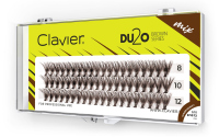 Clavier - DU2O - Brown Series - Brązowe kępki rzęs o podwójnej objętości - Mix