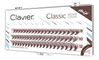 Clavier - Classic - Brown Cshape - Sztuczne rzęsy w kępkach - Brązowe - Mix 