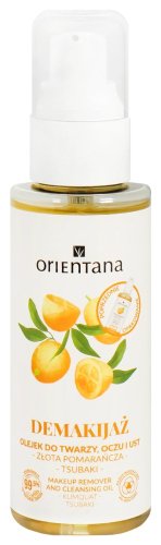 ORIENTANA - Makeup Remover and Cleansing Oil - Olejek do demakijażu twarzy, oczu i ust - Złota Pomarańcza i Tsubaki - 100 ml