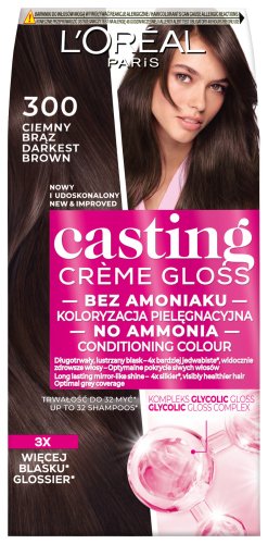 L'Oréal - Casting Créme Gloss - Caring Color without Ammonia - 300 Dark Brown