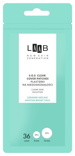 AA - LAAB - S.O.S. Clear Cover Patches - Hydrokoloidowe plasterki na niedoskonałości - 36 szt.