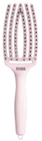 Olivia Garden - FingerBrush - Boar & Nylon - Szczotka do rozczesywania włosów - Pastel Pink - Medium 