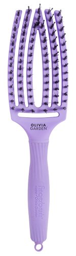 Olivia Garden - FingerBrush - Boar & Nylon - Szczotka do rozczesywania włosów - Lavender - Medium 