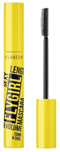 CLARESA - Flygirl - Comb & Curl Mascara - Podkręcająco-rozczesująco-wydłużający i zwiększający objętość tusz do rzęs - 10 g 