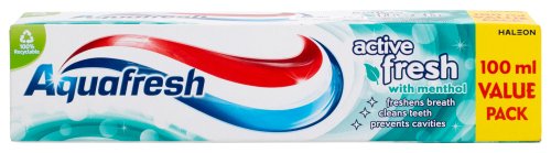 Aquafresh - Active Fresh Toothpaste - Pasta do zębów z mentolem - 100 ml