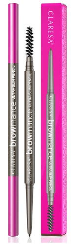 CLARESA - Browmance Ultra Slim Pencil - Automatyczna kredka do brwi ze szczoteczką - 03 Deep Brown