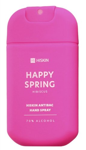 HISKIN - Happy Spring Antibac Hand Spray - Antybakteryjny spray do rąk - Hibiscus - 30 ml