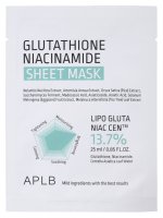 APLB - Glutathione Niacinamide - Sheet Mask - Rozjaśniająca maska w płachcie - 1 szt