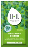 Li-iL - Badesalz Eukalyptus Atemfrei - Pielęgnująca sól do kąpieli - Eukaliptus - 80 g