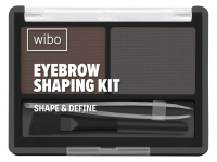 WIBO - Eyebrow Shaping Kit - Shape & Definie - Zestaw do makijażu brwi - 1,4 g - 5 Black Brown - 5 Black Brown