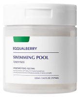 EQQUALBERRY - Swimming Pool Toner Pads - Nawilżające płatki tonujące do twarzy - 70 szt.