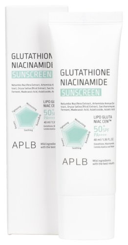 APLB - Glutathione Niacinamide - Sunscreen SPF50+ PA++++ - Rozjaśniający krem przeciwsłoneczny - 40 ml
