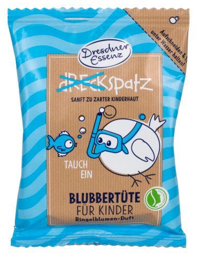 Dresdner Essenz - Dreckspatz - Naturalny podwodny wulkan - Kula do kąpieli dla dzieci - Nagietek - 1 sztuka