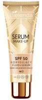 Bielenda - Serum Make-Up - Korygujący fluid do twarzy + serum - SPF50 - 30 g
