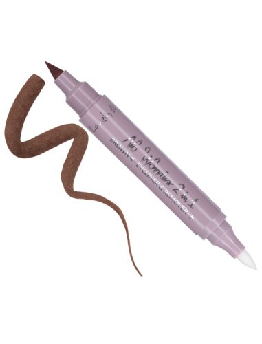 Lovely - No Worries 2in1 Eyeliner & Remover - Dwustronny eyeliner z korygującą końcówką - Brown
