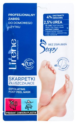 Lirene - Exfoliating Foot Peel Mask - Exfoliating foot socks