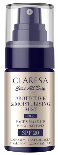 CLARESA - Care All Day - Protective & Moisturising Mist - Ochronno-nawilżająca mgiełka do twarzy z SPF20 - 50 ml 