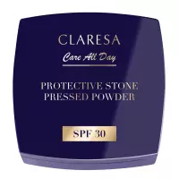 CLARESA - Care All Day - Protective Stone Pressed Powder - Pressed, setting face powder with SPF30 - 10 g