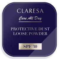 CLARESA - Care All Day - Protective Dust Loose Powder - Sypki, utrwalający puder do twarzy z filtrem SPF30 - 5 g