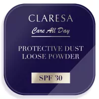 CLARESA - Care All Day - Protective Dust Loose Powder - Sypki, utrwalający puder do twarzy z filtrem SPF30 - 5 g