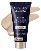 CLARESA - Care All Day - Beauty Protective Foundation - Nawilżający podkład z filtrem SPF50 - 30 ml - 1N Light Neutral - 1N Light Neutral