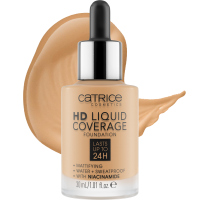 Catrice - HD LIQUID COVERAGE FOUNDATION - Wodoodporny podkład kryjący do twarzy - 30 ml - 035 - NATURAL BEIGE - 035 - NATURAL BEIGE