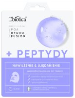 L'Biotica - PGA HYDRO FUSION + PEPTYDY - Nawilżająco-ujędrniająca hydrożelowa maska do twarzy z peptydami - 1 szt
