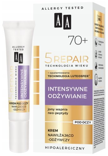 AA - 5 REPAIR 70+ Age Technology - Moisturizing and nourishing eye cream - 15 ml