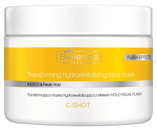 Bielenda Professional - C-Shot - Transforming Hydrorevitalizing Face Mask - Transformująca maska hydrorewitalizująca z efektem HOLO FACIAL FLASH - 150 ml