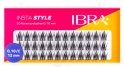 Ibra - Insta Style - 20 Flares Eyelashes - Tufts of false eyelashes - 0.10 - C - 36 pcs - 12 mm - 12 mm