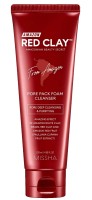 Missha - Amazon Red Clay - Pore Pack Foam Cleanser - Oczyszczająca pianka do twarzy - 120 ml