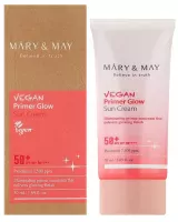 Mary&May - Vegan Primer Sun Cream SPF50+ PA++++ - Rozświetlająca baza pod makijaż z pigmentem - 50 ml